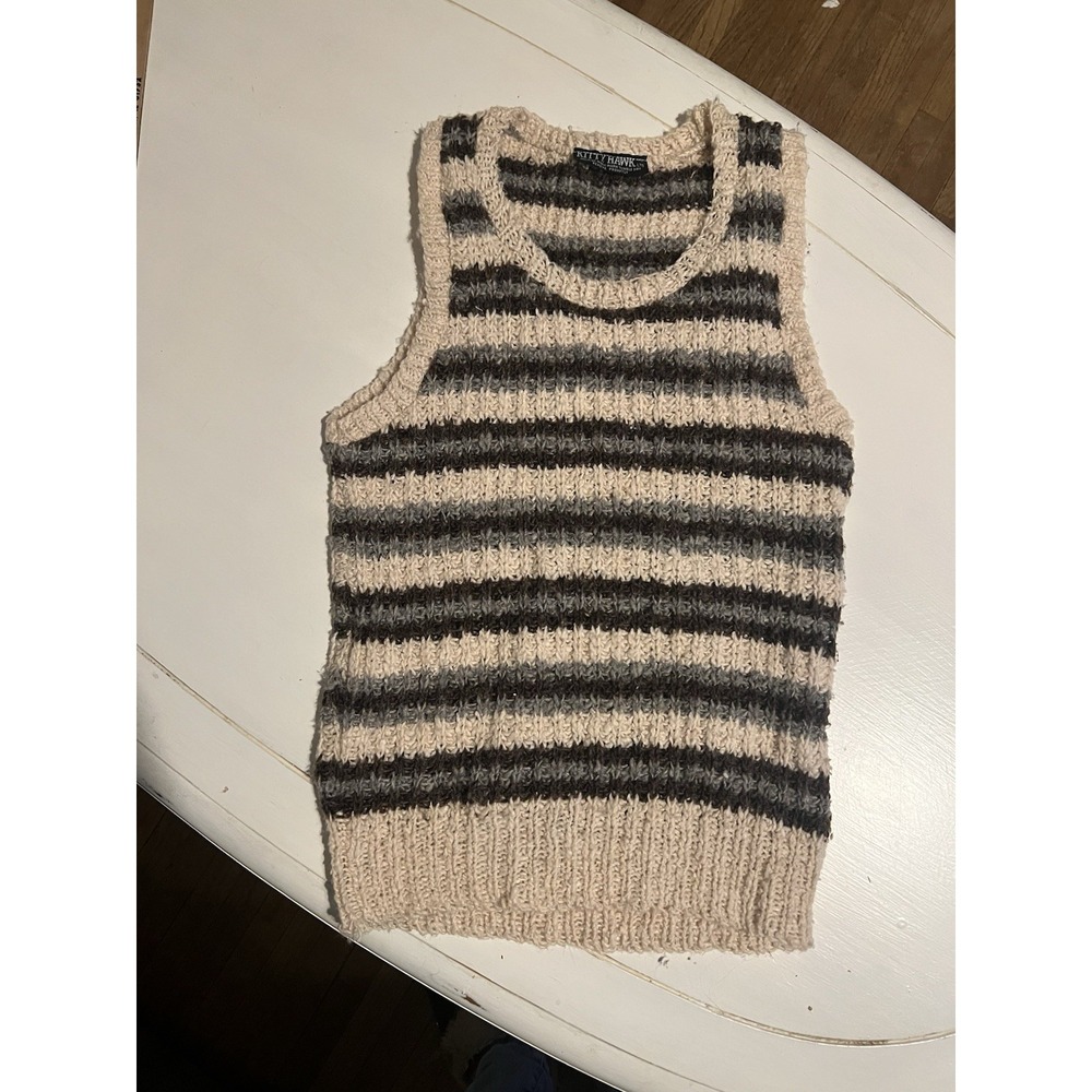 Kitty hawk Vintage Chunky Knit Sweater  Vest  Sz S